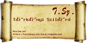 Tárkányi Szilárd névjegykártya